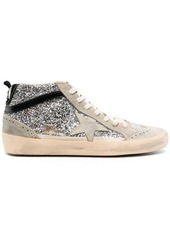 Golden Goose Mid Star glitter sneakers