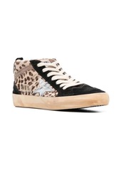 Golden Goose Mid Star panelled sneakers