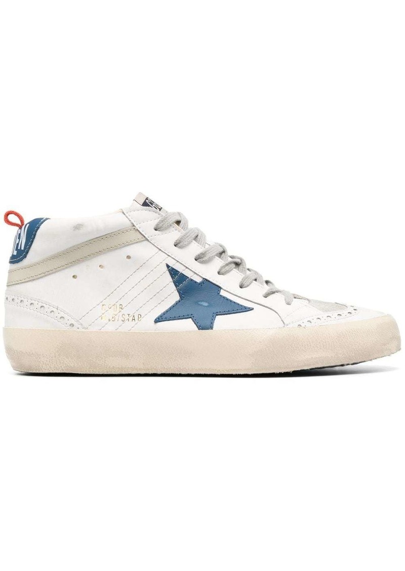 Golden Goose Mid-Star panelled sneakers