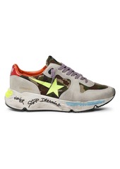 Golden Goose Running Sole Distressed Leather Sneakers