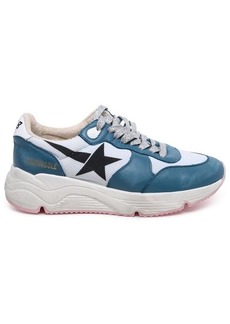 Golden Goose Running Sole two-color leather blend sneakers