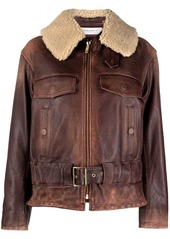 Golden Goose shearling leather jacket