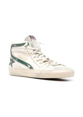 Golden Goose Slide distressed high-top sneakers