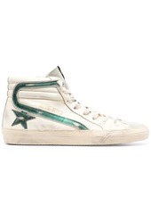 Golden Goose Slide distressed high-top sneakers