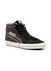 Golden Goose Slide glitter high-top sneakers