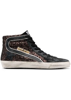 Golden Goose Slide glitter high-top sneakers