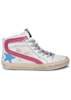 Golden Goose SLIDE SNEAKERS IN WHITE LEATHER