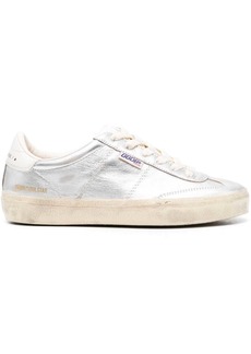 Golden Goose Soul-Star metallic leather sneakers