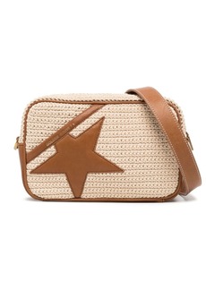 Golden Goose Star-patch crochet crossbody bag