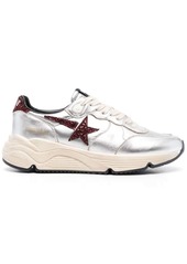 Golden Goose star patch metallic leather sneakers