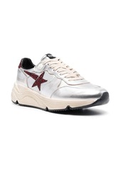 Golden Goose star patch metallic leather sneakers