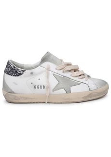 Golden Goose WHITE LEATHER SUPERSTAR SNEAKERS
