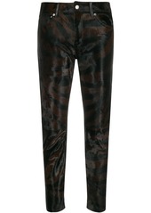 Golden Goose zebra cropped trousers