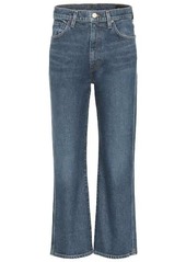 Goldsign High-rise cropped wide-leg jeans
