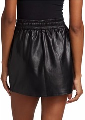 Good American Better Than Leather Faux Leather Miniskirt
