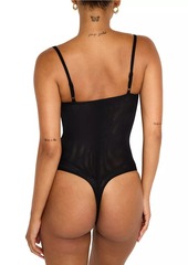 Good American Corset Demi Mesh Bodysuit