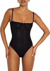 Good American Corset Demi Mesh Bodysuit