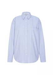 Good American Cotton Pinstripe Shirt
