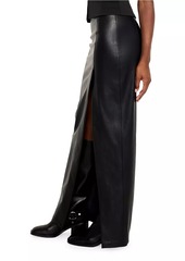 Good American Faux Leather Maxi Skirt