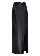 Good American Faux Leather Maxi Skirt