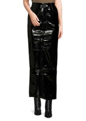 Good American Faux Leather Maxi Skirt