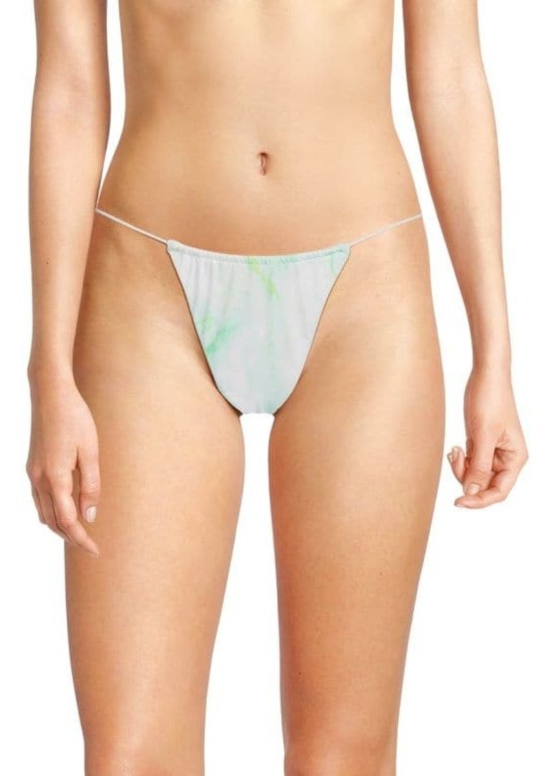 Good American Fixed String Bikini Bottom