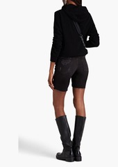Good American - Distressed denim shorts - Black - 25
