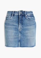 Good American - Faded denim mini skirt - Blue - 34