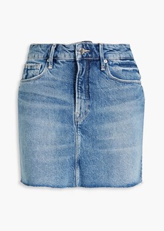 Good American - Faded denim mini skirt - Blue - 26