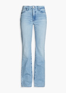 Good American - Faded high-rise flared jeans - Blue - 25