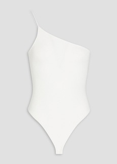 Good American - One-shoulder jersey bodysuit - White - 4
