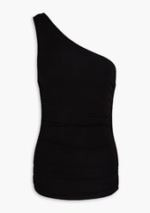 Good American - One-shoulder jersey top - Black - 0