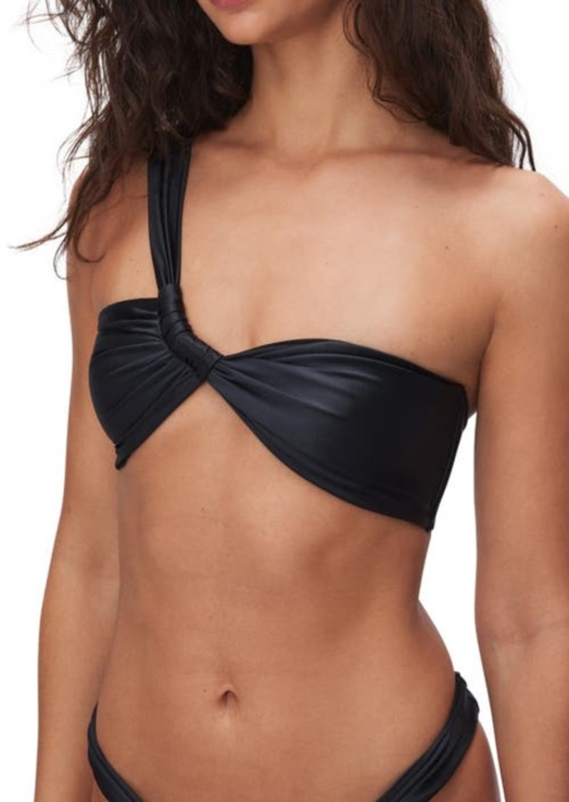Good American Bali One-Shoulder Bikini Top