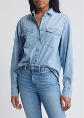 Good American Denim Button-Up Shirt