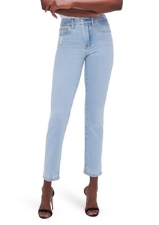 Good American Good Classic High Waist Ankle Skinny Jeans