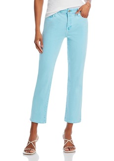 Good American Good High Rise Straight Ankle Jeans in Mineral Pool