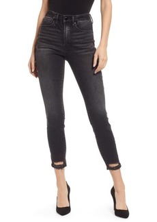 Good American Good Legs Shadow Pocket Skinny Jeans in Black160 at Nordstrom