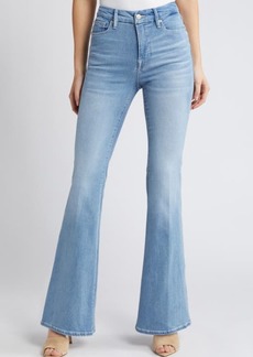 Good American Good Legs Split Back Pocket Flare Jeans