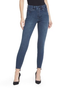 Good American Good Petite Organic Cotton Blend Skinny Jeans in Blue868 at Nordstrom