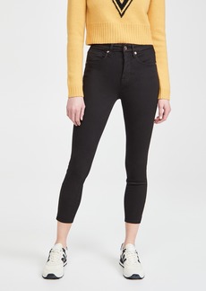 Good American Good Waist Crop Side Slit Jeans
