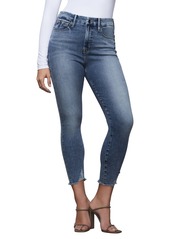 Good American Good Waist High Waist Crop Skinny Jeans (Blue 395)