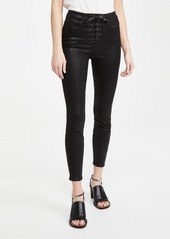 Good American Good Waist Lace Up Jeans