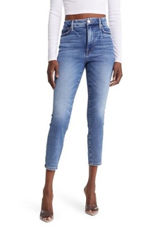 Good American Good Waist Split Pocket High Waist Crop Skinny Jeans