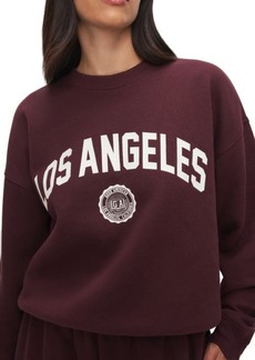 Good American Los Angeles Brushed Fleece Graphic Sweatshirt