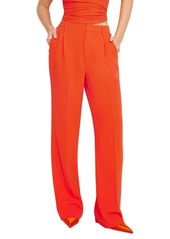 Good American Luxe Suiting Column Wide Leg Trousers