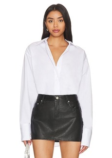 Good American Oversized Poplin Shirt