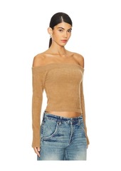 Good American Plush Off Shoulder Top