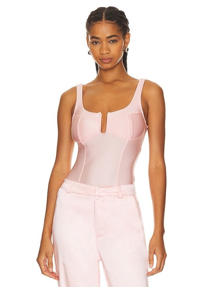 Good American Satin U Corset Bodysuit