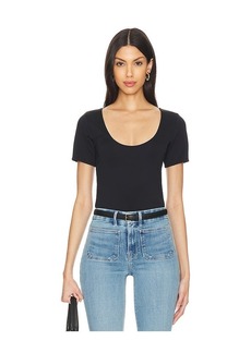 Good American Scuba Scoop Crop Tee