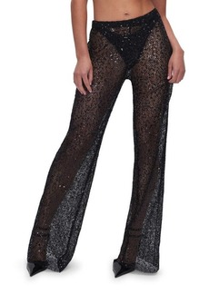 Good American Sequin Wide Leg Cover-Up Pants